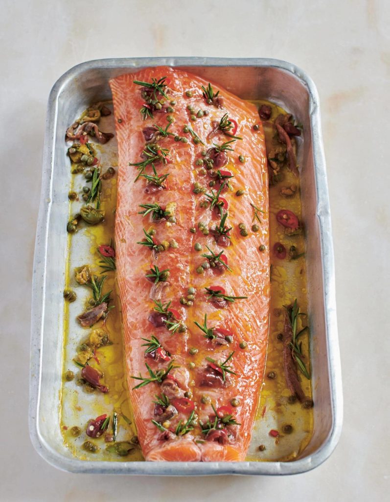 Jamie Oliver Stuffed Salmon | Easy Seafood Main