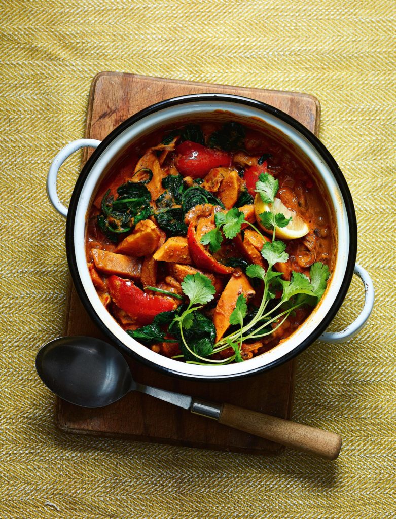 Ainsley Harriott Sweet Potato Spinach & Peanut Stew | Vegan Midweek Meal
