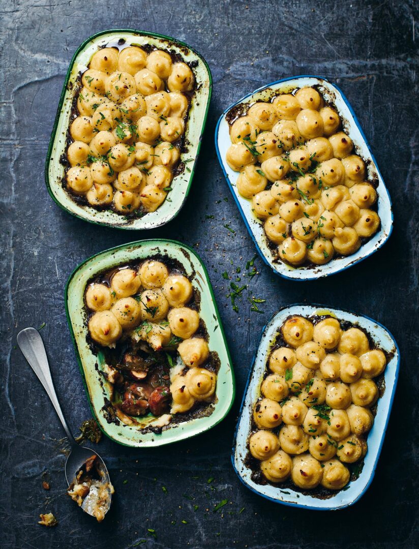Ainsley Harriott's Mushroom, Kale and Chestnut Pies