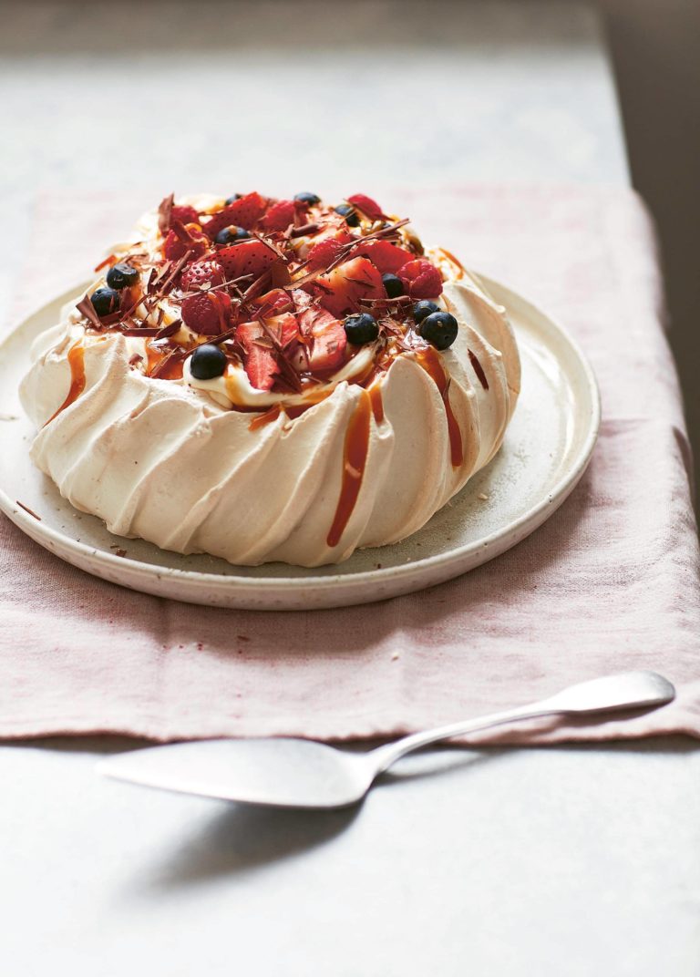 Salted Caramel Pavlova