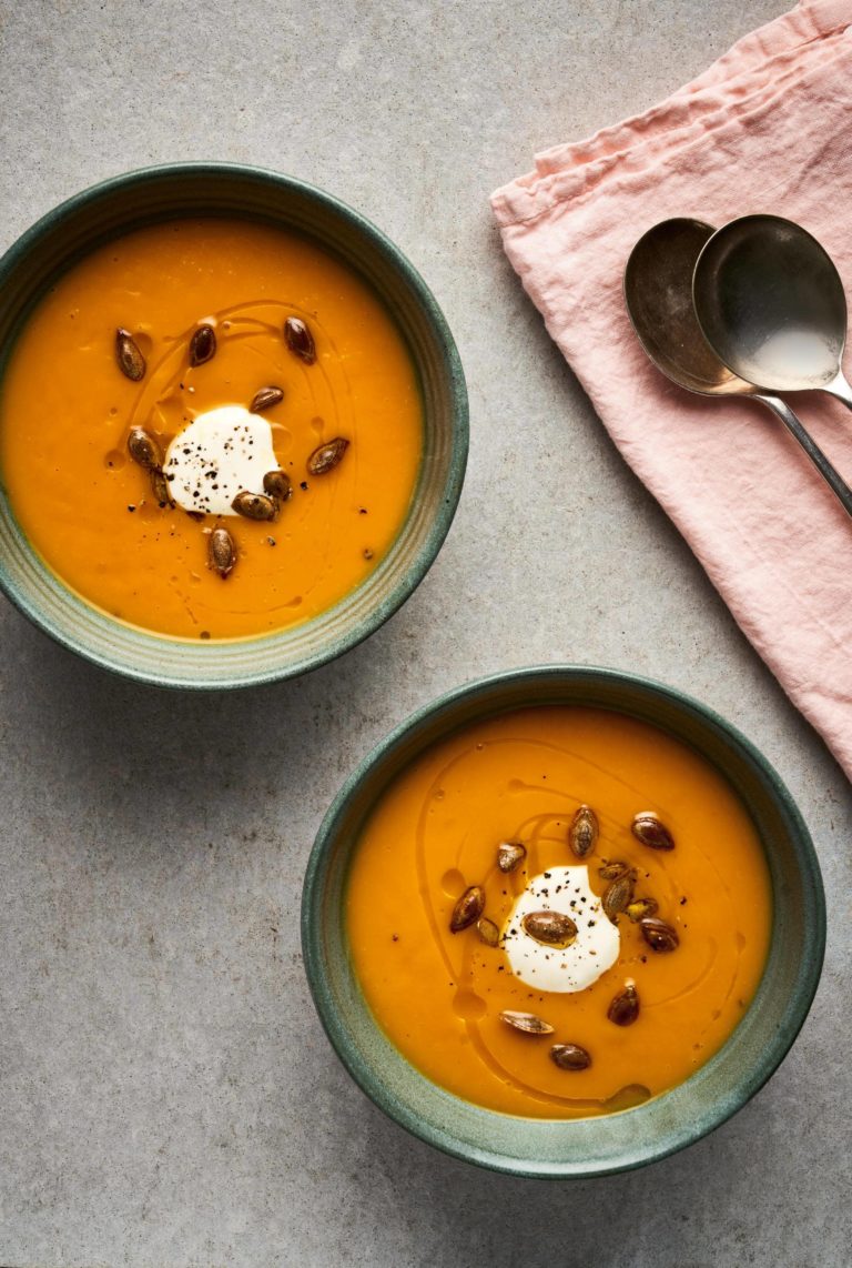 Squash, Saffron and Grapefuit Soup