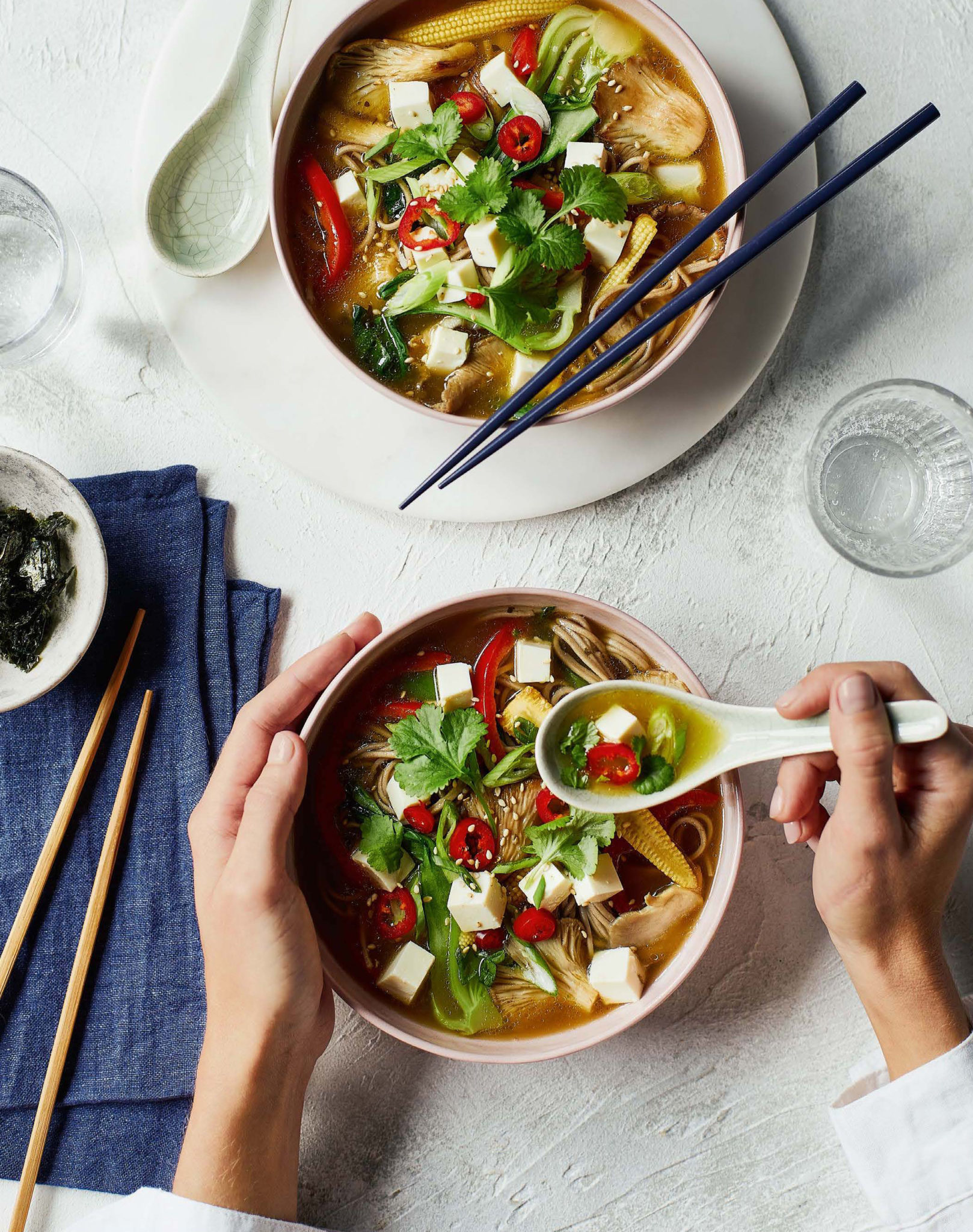 Easy Noodle Broth Megan Rossi Vegan Soup Recipe