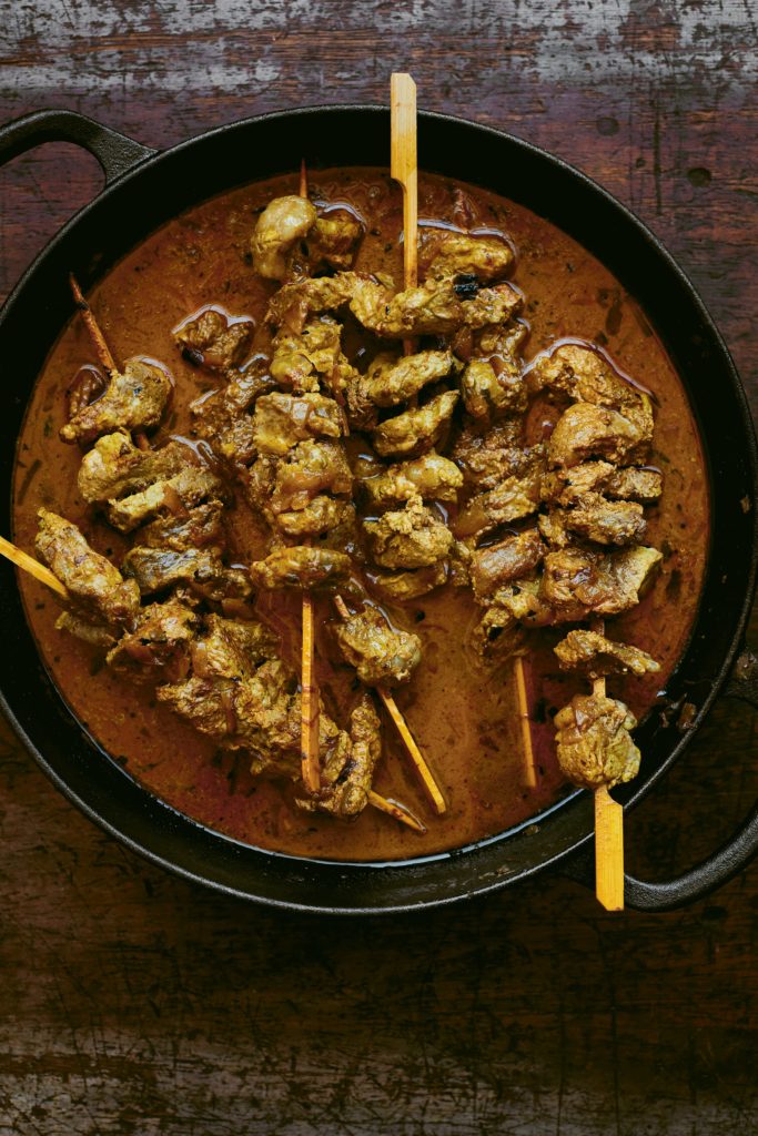 Skewered Beef in Gravy