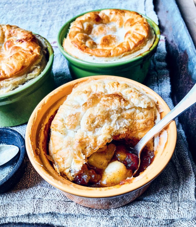 Rainbow Bowls Apple Pot Pies