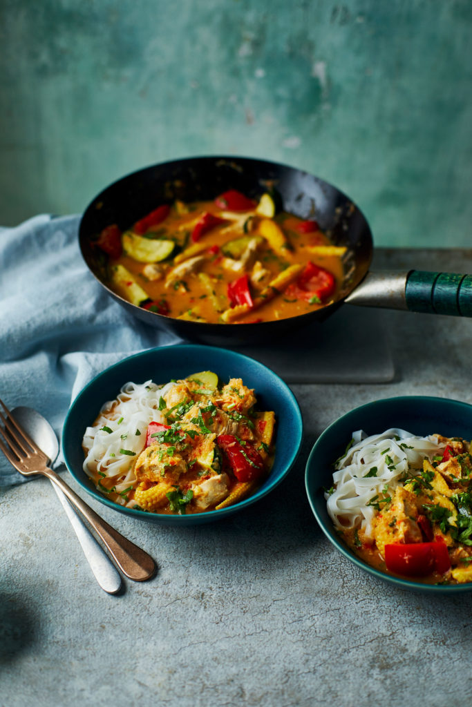 Thai-style Red Chicken and Vegetable Curry