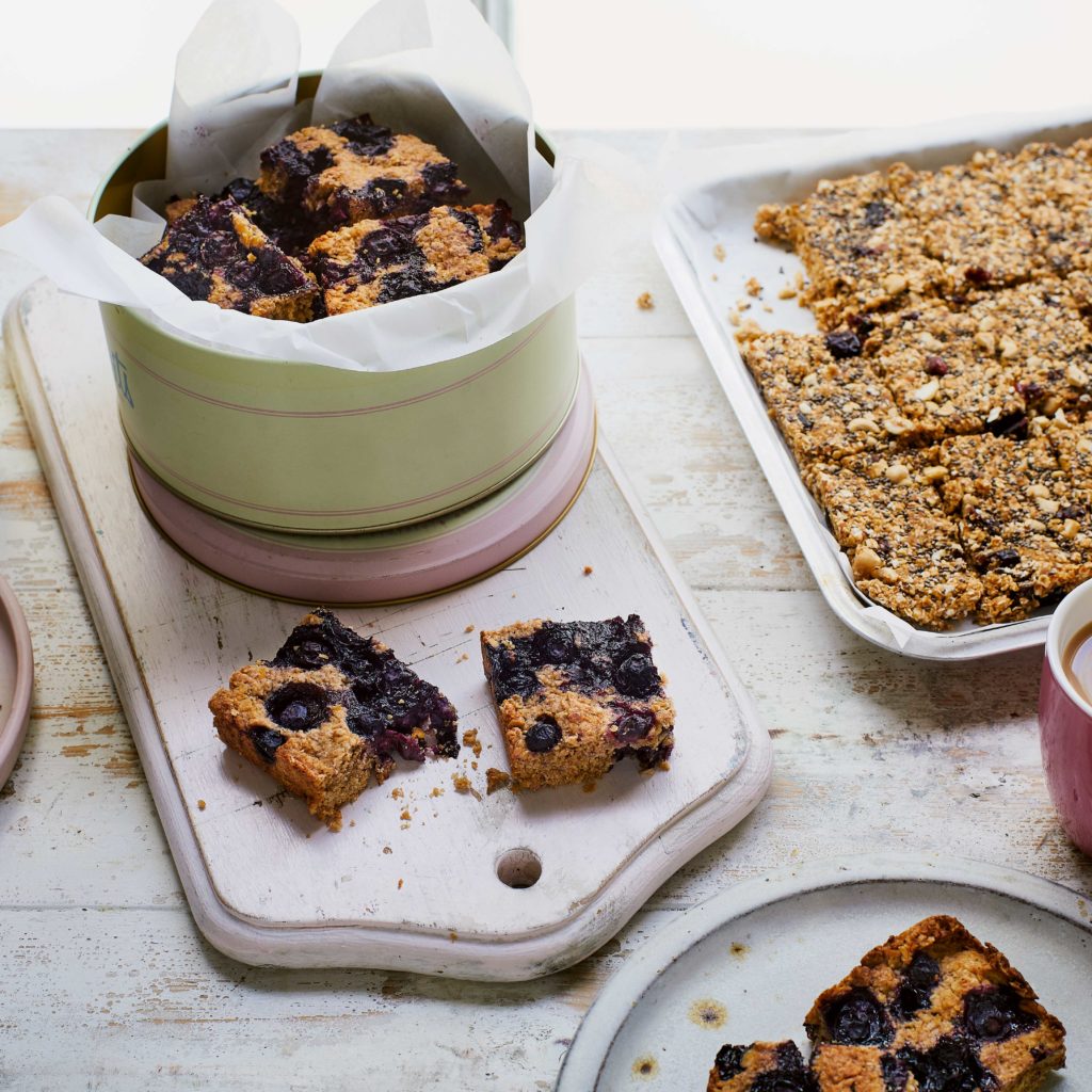 Blueberry Oat and Orange Snack Bars