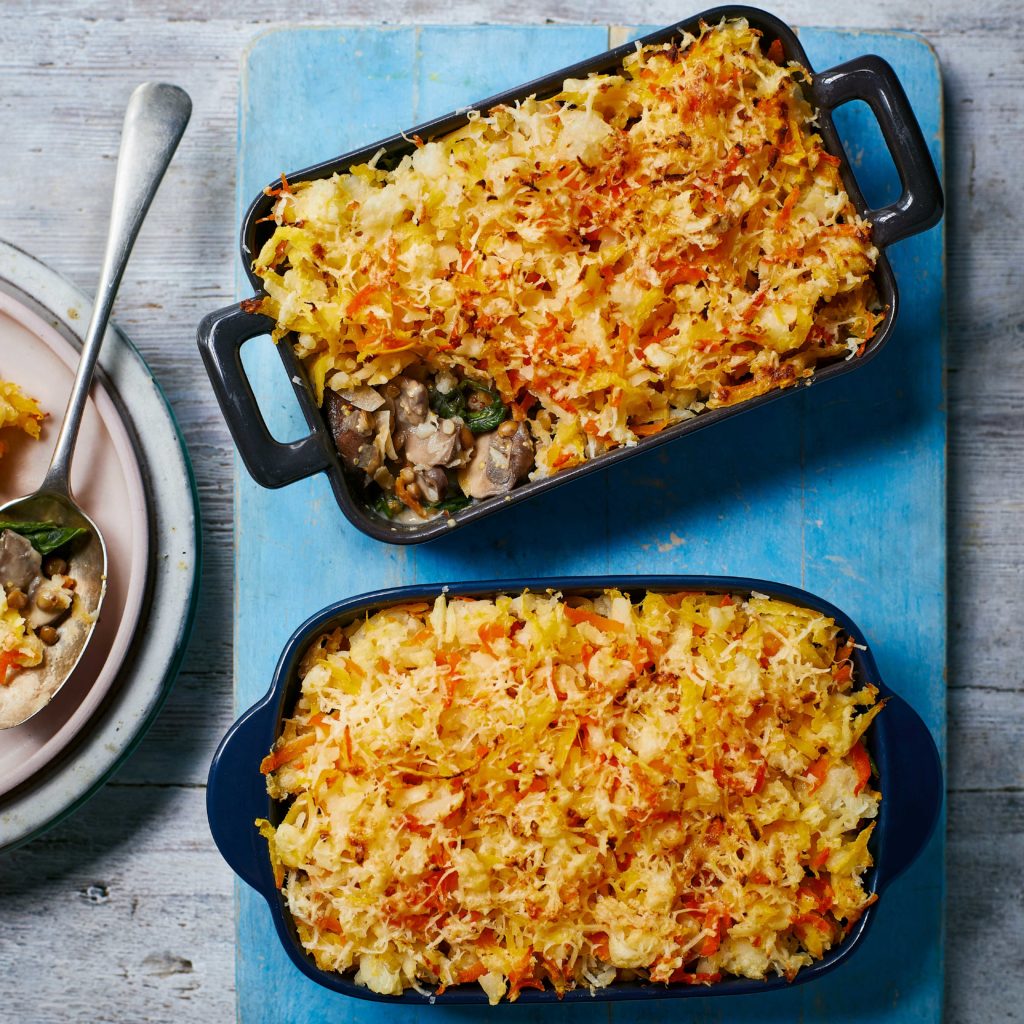 Mushroom and Lentil Pie