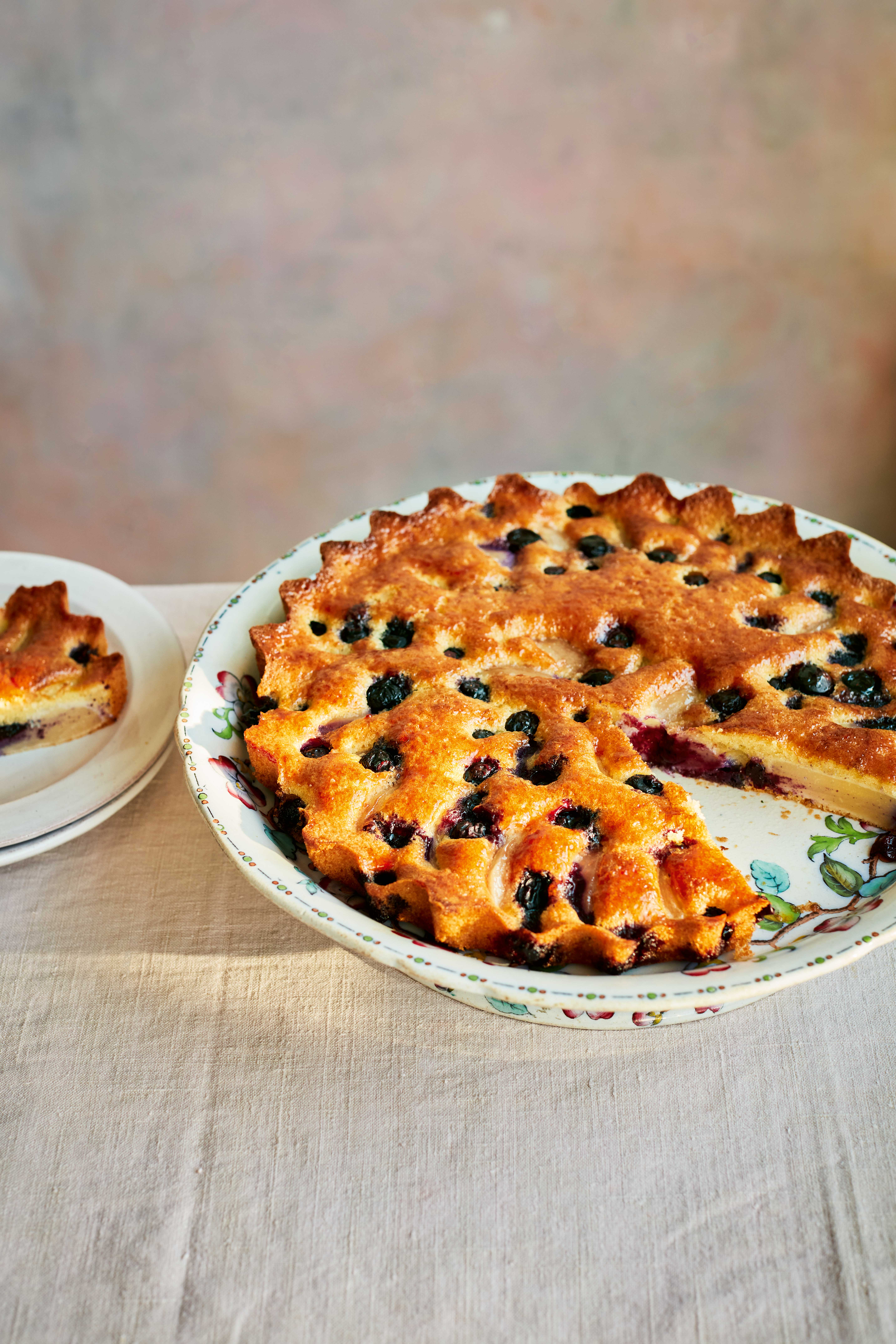 Mary berry pear and blueberry galette