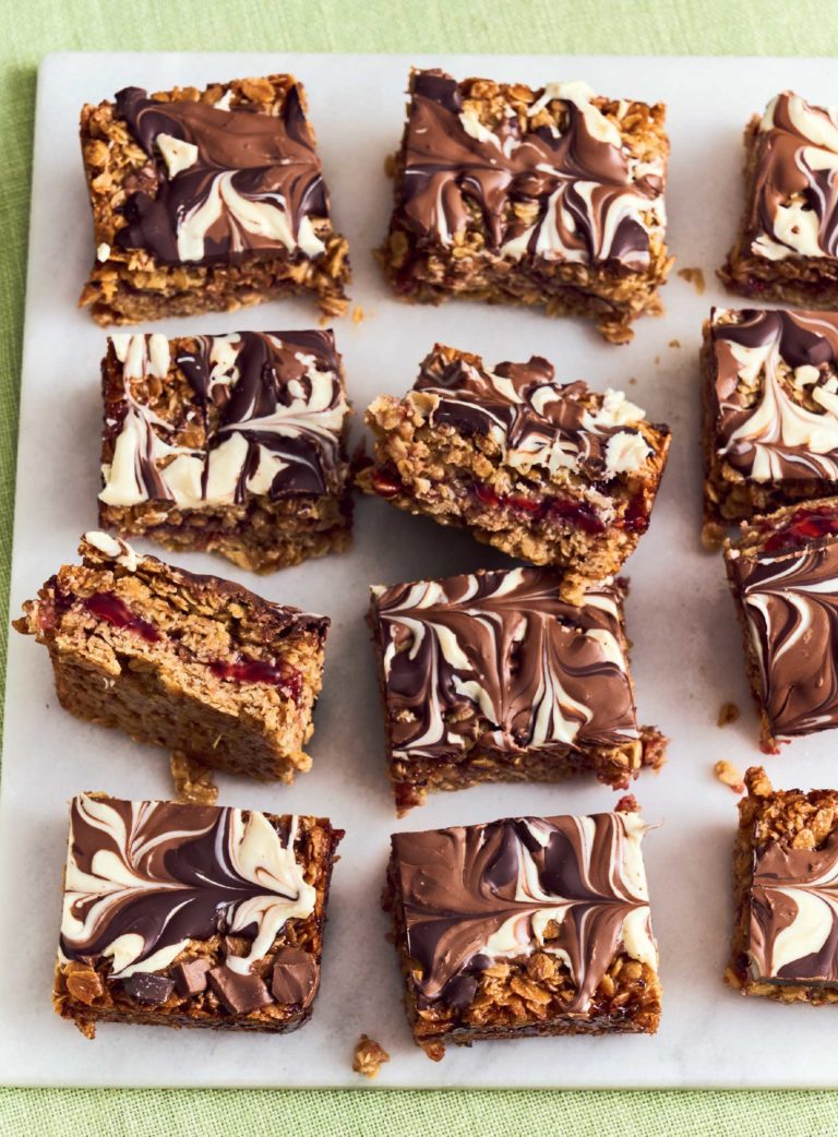 Jam Layer Flapjacks