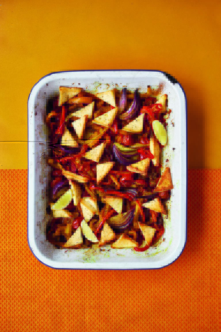 Rumini Iyer’s Spiced Roasted Paneer With Tomatoes & Pepper