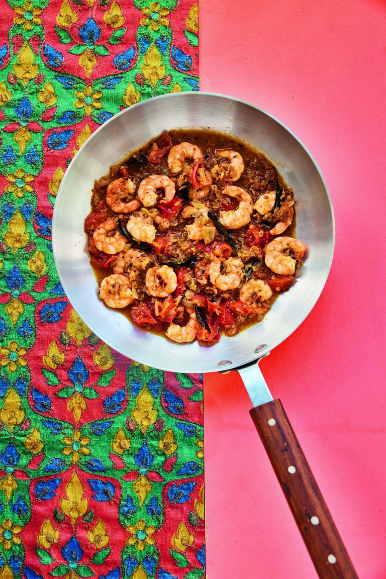 Rukmini Iyer’s South Indian-Style Black Pepper & Fennel Prawns