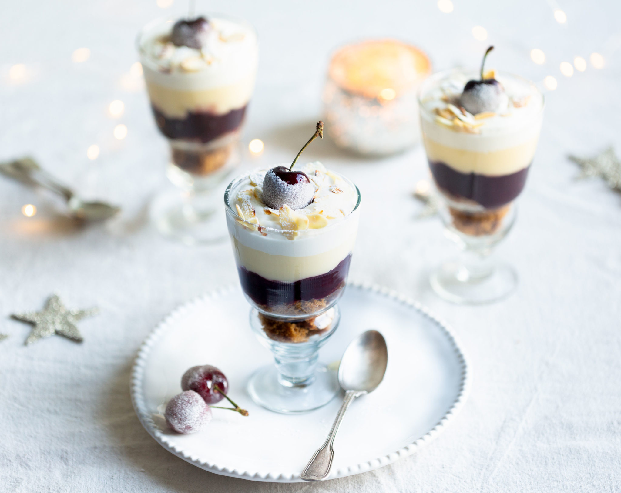 Max La Manna Ginger and Cherry Trifle Recipe Christmas Dessert