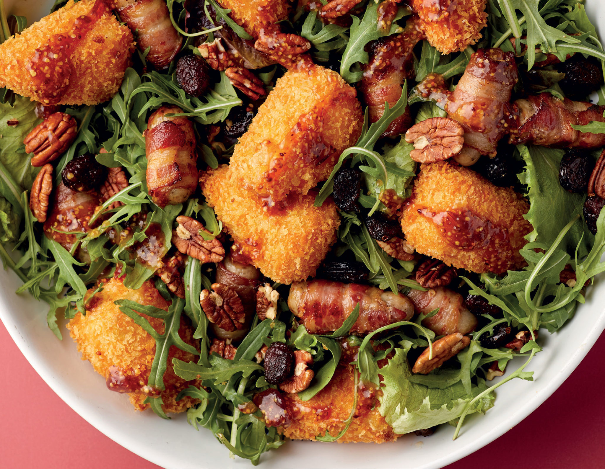 Christmas Leftovers Salad Recipe Pigs In Blankets, Brie & Cranberry