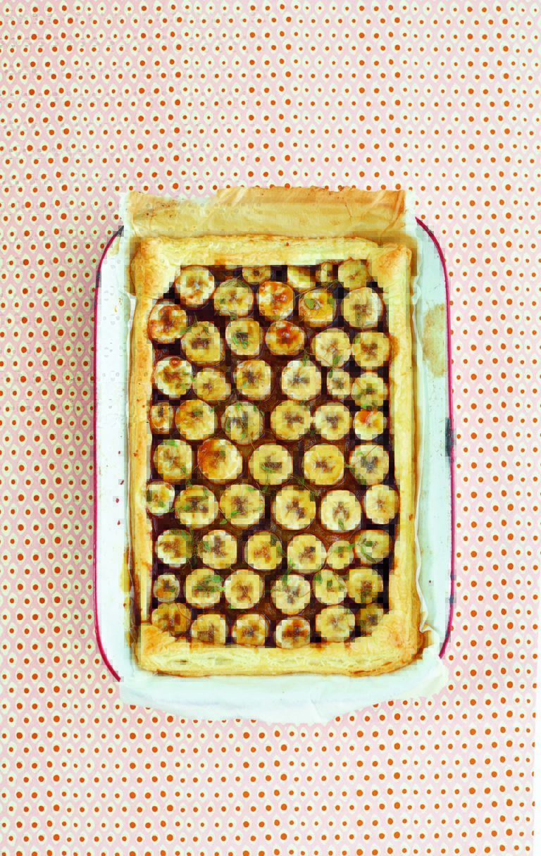 Caramelised Banana and Thyme Tarte Tatin
