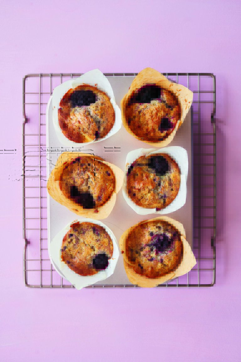 Rukmini Iyer’s Blackberry Cream Cheese Muffins