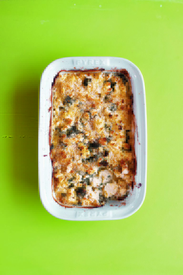 Quick Cook Cauliflower Cheese With Crème Fraîche, Mustard and Kale