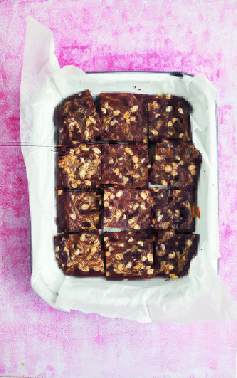 Salted Chocolate Peanut Brownies