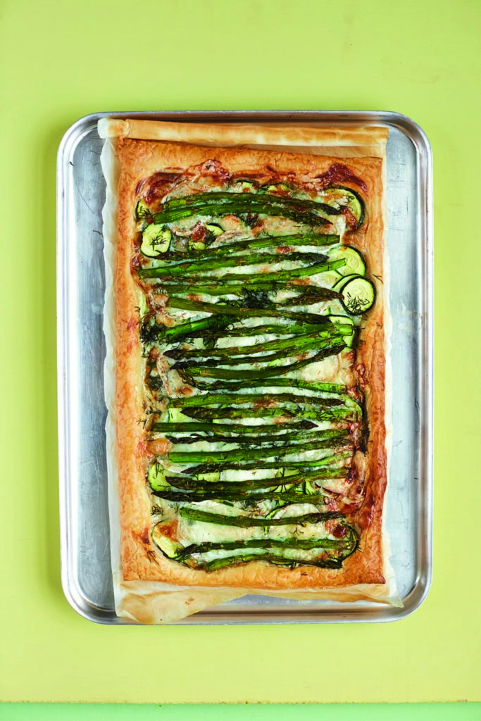 Courgette, Asparagus and Goat’s Cheese Tart