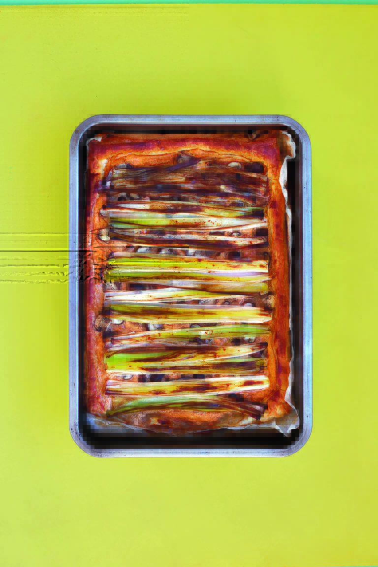 Creole Spiced Leek and Mushroom Tart
