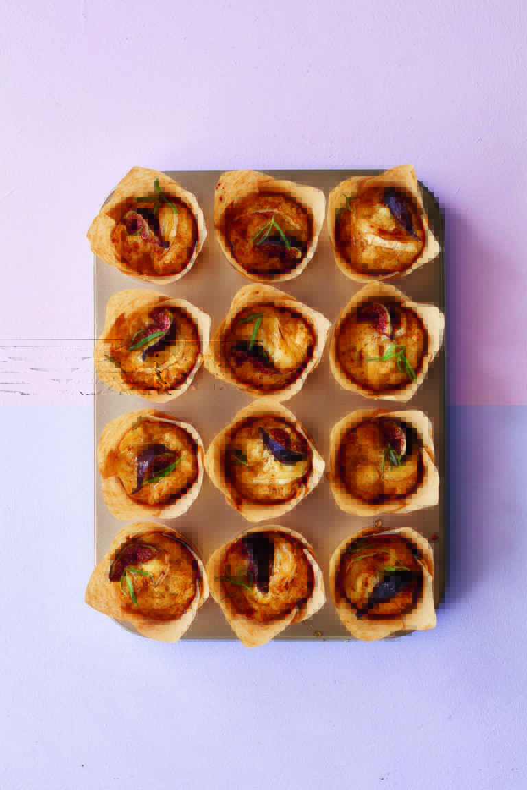 Rukmini Iyer’s Goat’s Cheese, Fig & Basil Muffins