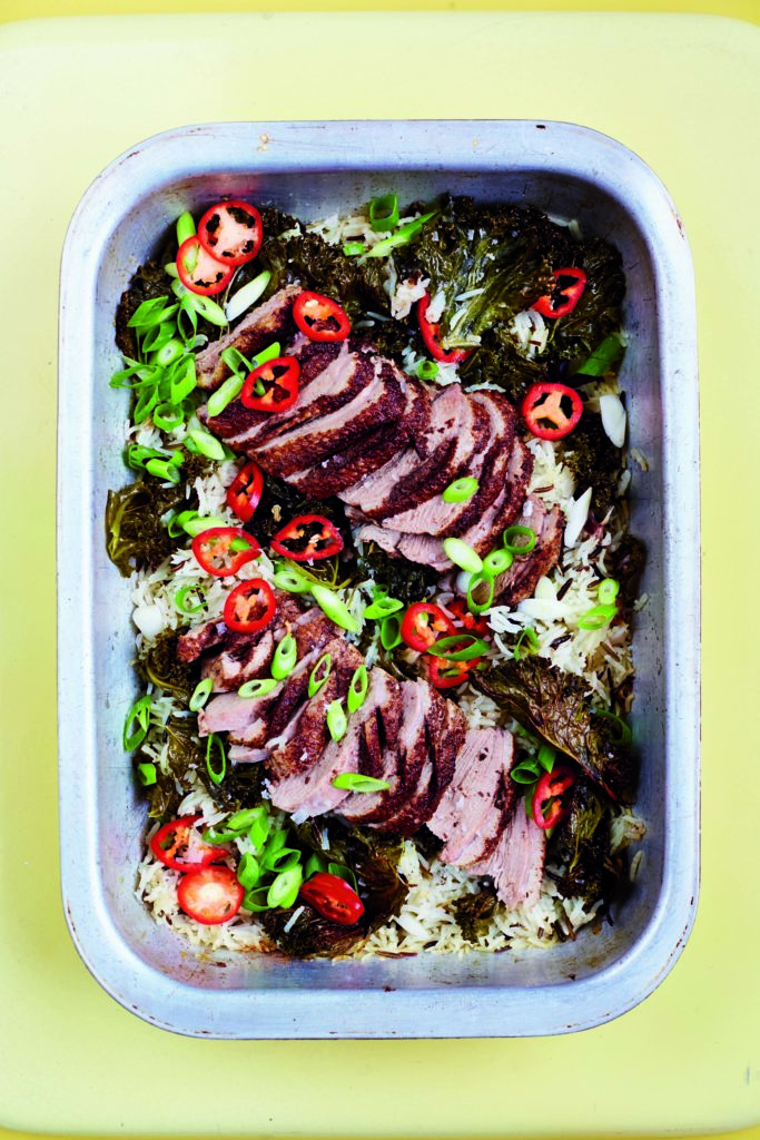 Five-Spice Duck With Wild Rice, Kale and Ginger