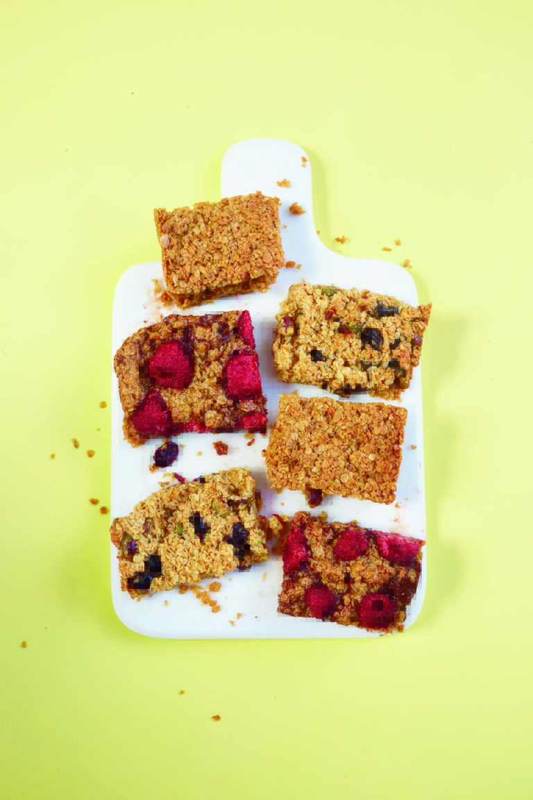 Coconut, Apple and Cinnamon Breakfast Flapjacks