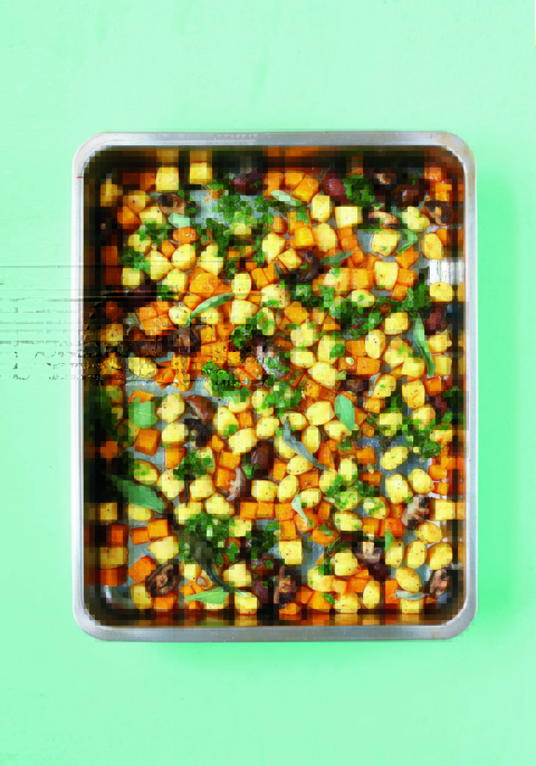 Crispy Gnocchi With Mushrooms, Squash and Sage