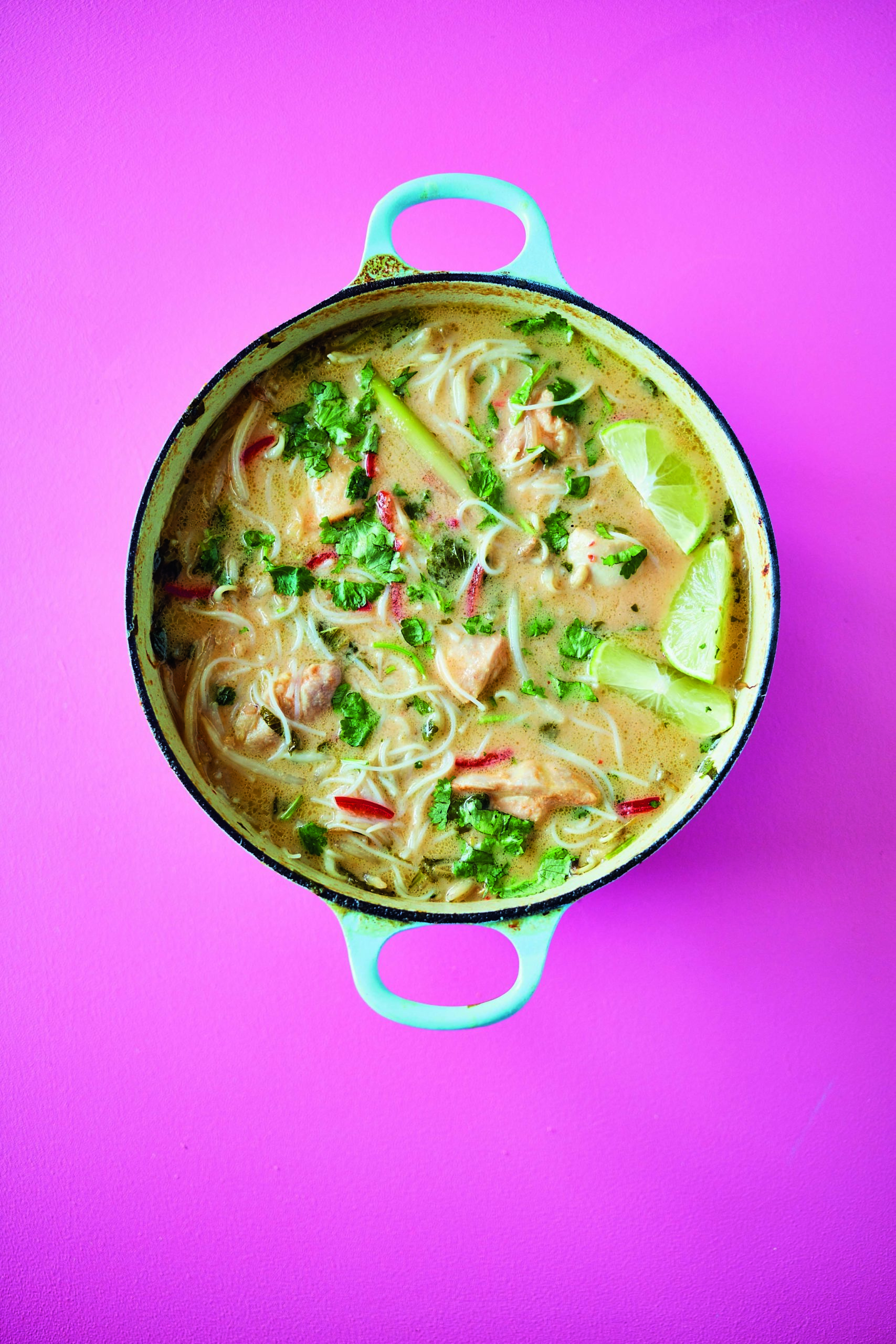 Rukmini Iyer’s Malaysian Chicken Laksa with Beansprouts and Noodles