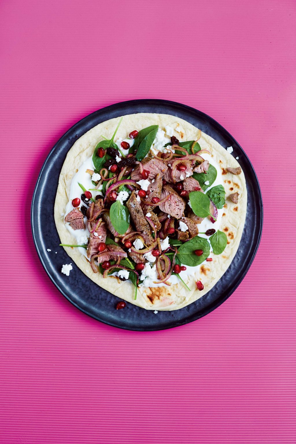 Rukmini Iyer Chargrilled Lamb on Flatbreads Quick Lunch Recipe