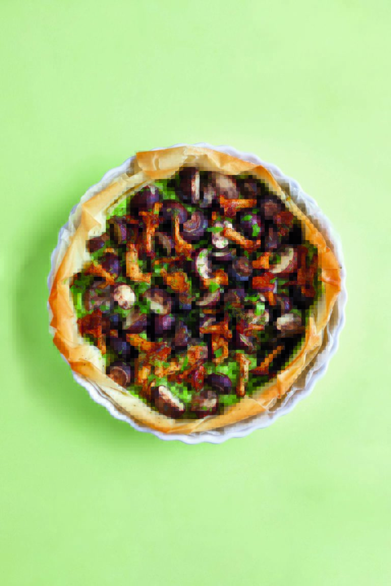 Sage and Wild Mushroom Tart