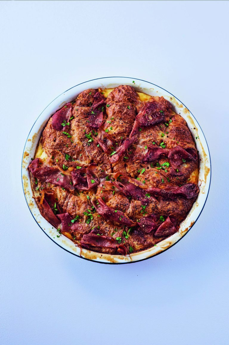 Rukmini Iyer’s Croque Monsieur Gratin with Comté and Parma Ham