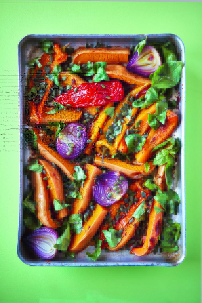 Rukmini Iyer’s Cuban-Style Sweet and Sour Squash with Peppers and Basil