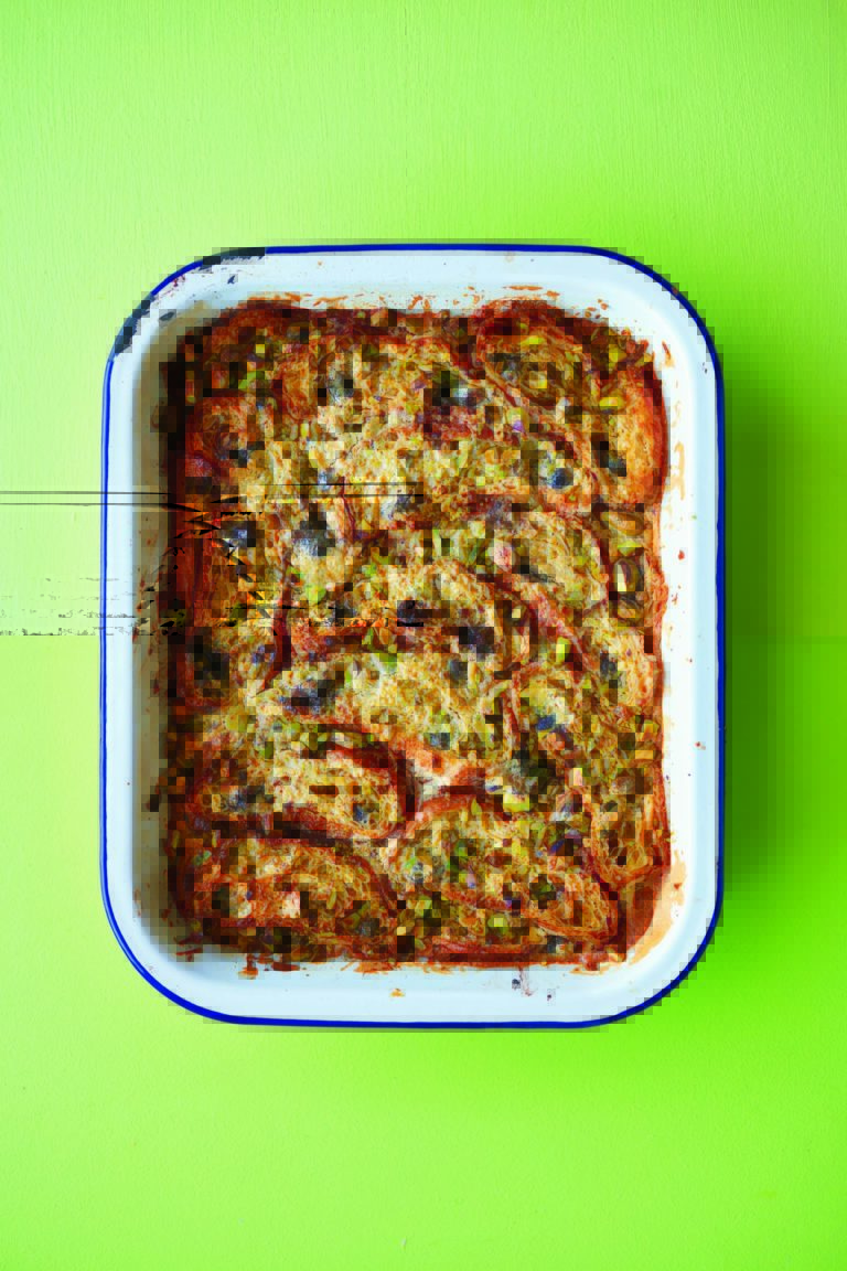 Rukmini Iyer’s Pistachio Pain Au Chocolat Pudding