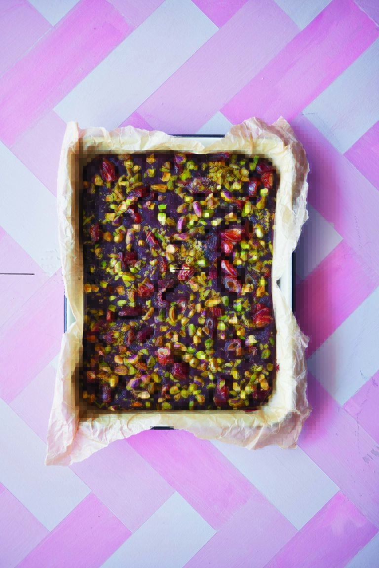 Rukmini Iyer’s Pistachio & Date Brownies