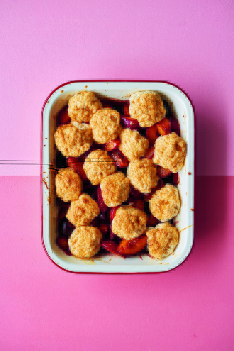 Rukini Iyer’s Plum, Cherry & Cinnamon Cobbler