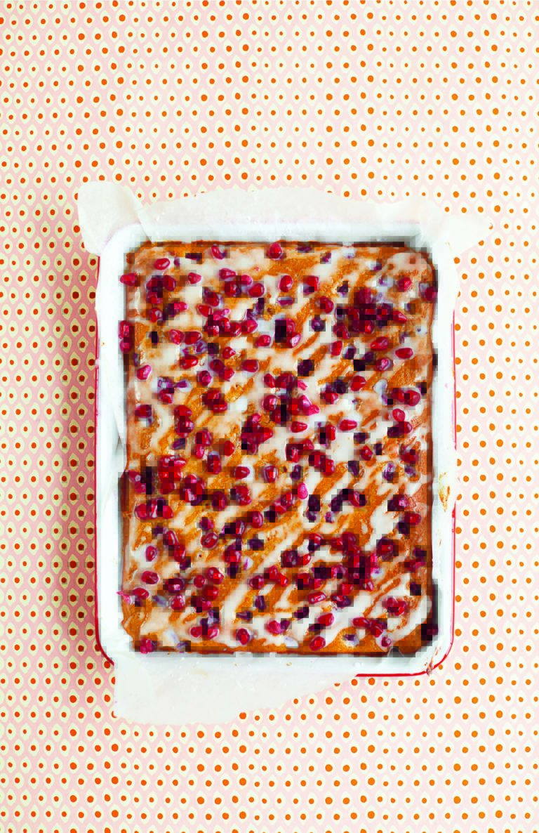 Pomegranate Yogurt Cake