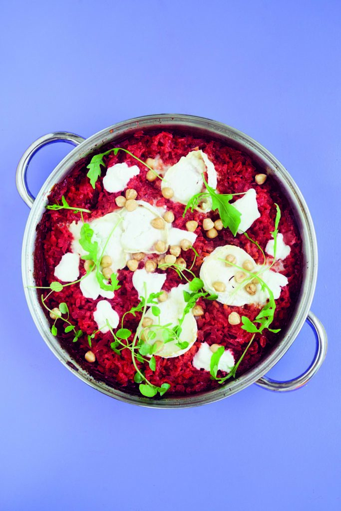 Oven-Cooked Beetroot Risotto