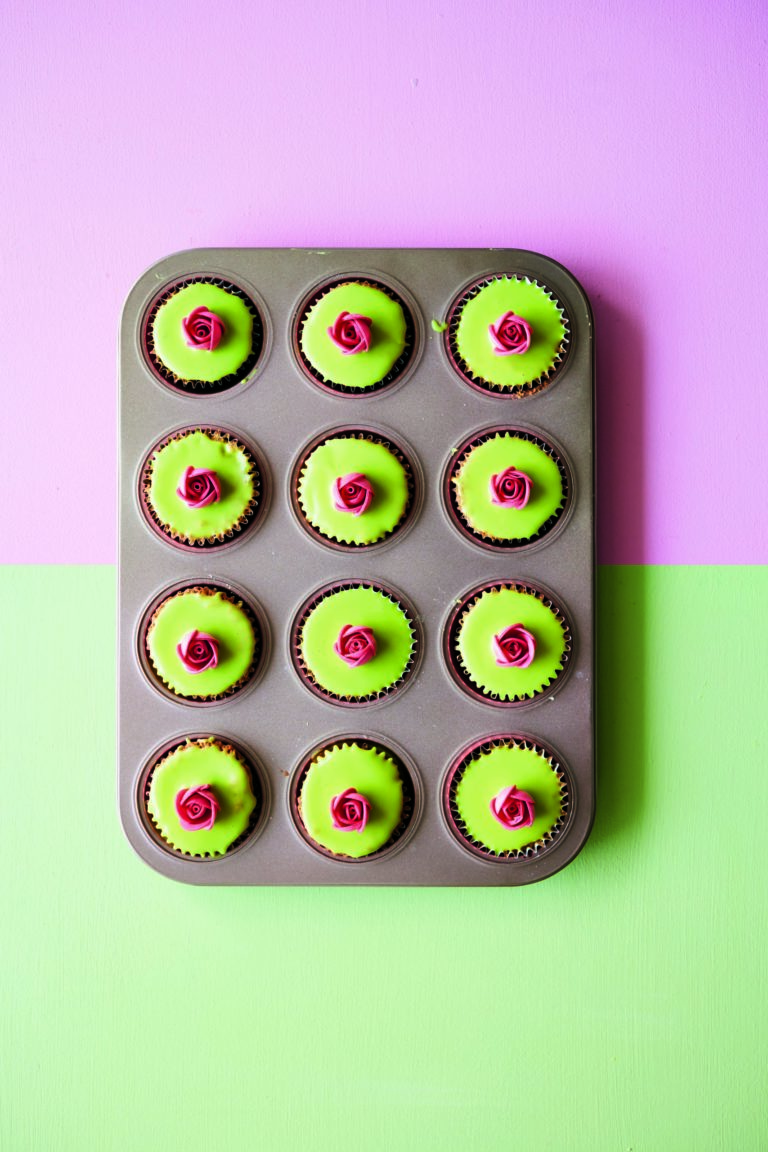 Rukmini Iyer’s Rose & Pistachio Cupcakes