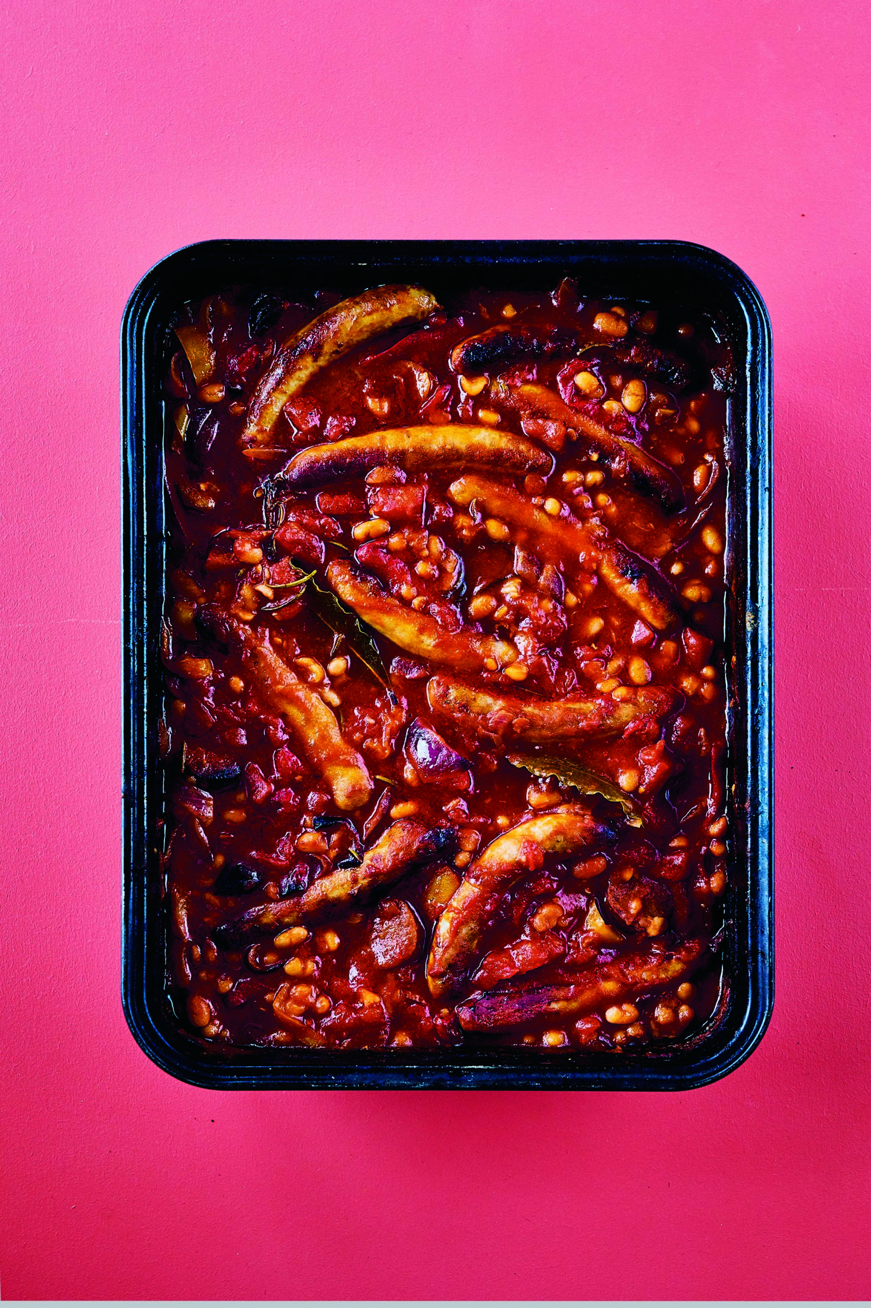 Rukmini Iyer’s Smoky Sausage Casserole with Chorizo, Peppers, and Beans