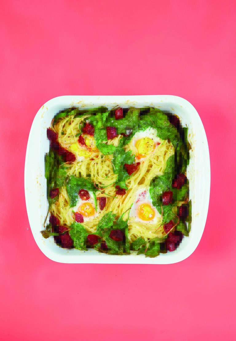 Baked Egg Pasta Florentine