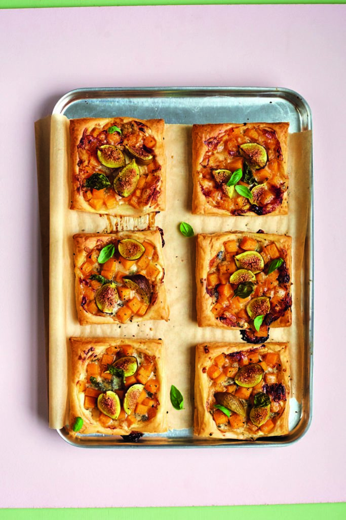 Squash and Gorgonzola Tart With Figs and Pecans