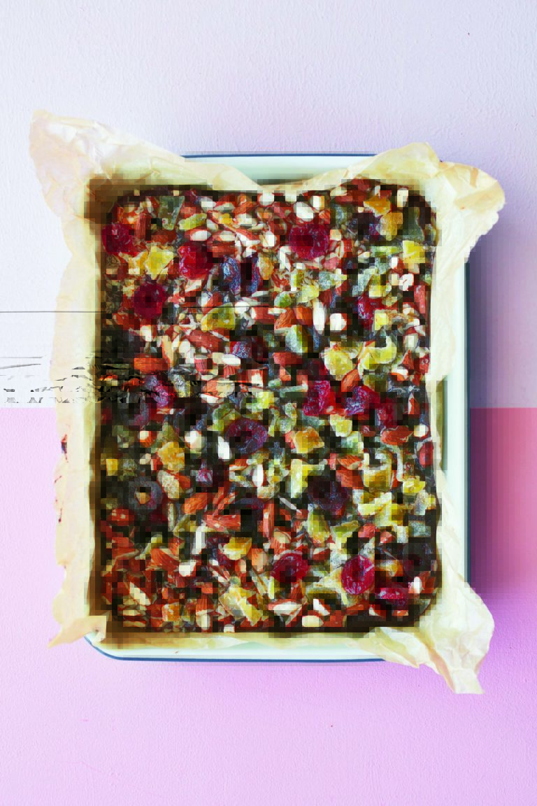 Rukmini Iyer’s Stem Ginger, Cherry & Almond Brownies