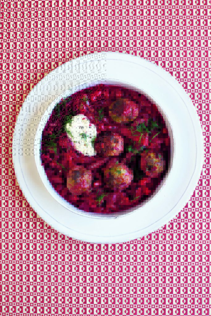Scandi-Style Meatballs With Fennel, Beetroot and Dill