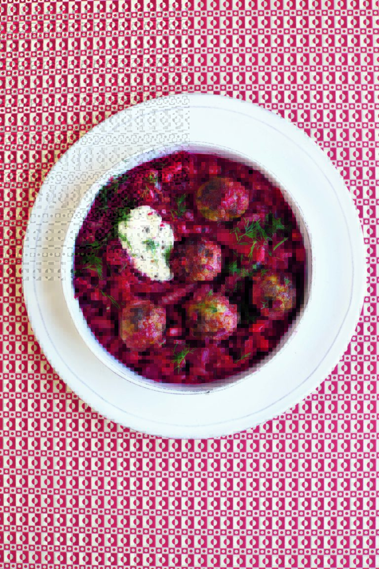 Scandi-Style Meatballs With Fennel, Beetroot and Dill