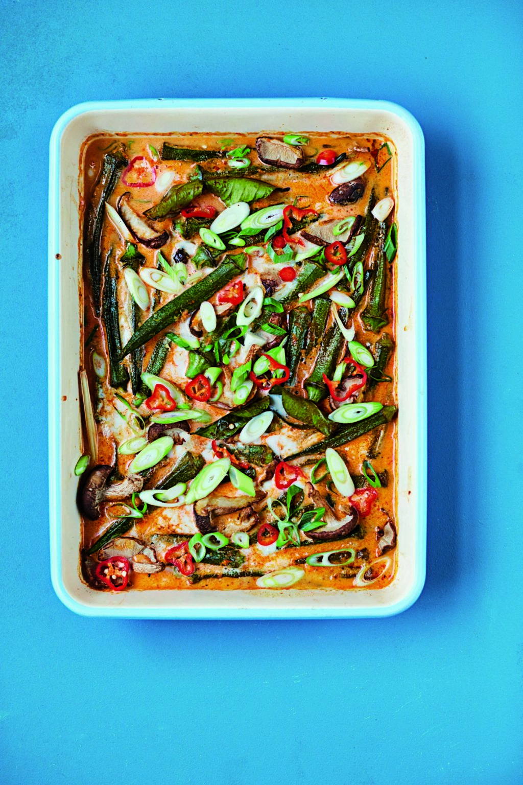 Rukmini Iyer Thai Okra With Mushrooms 