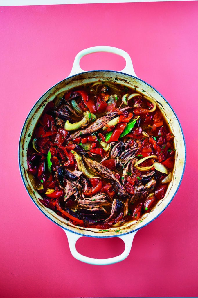 Rukmini Iyer’s Venezuelan Slow-Cooked Beef with Red Peppers and Bay