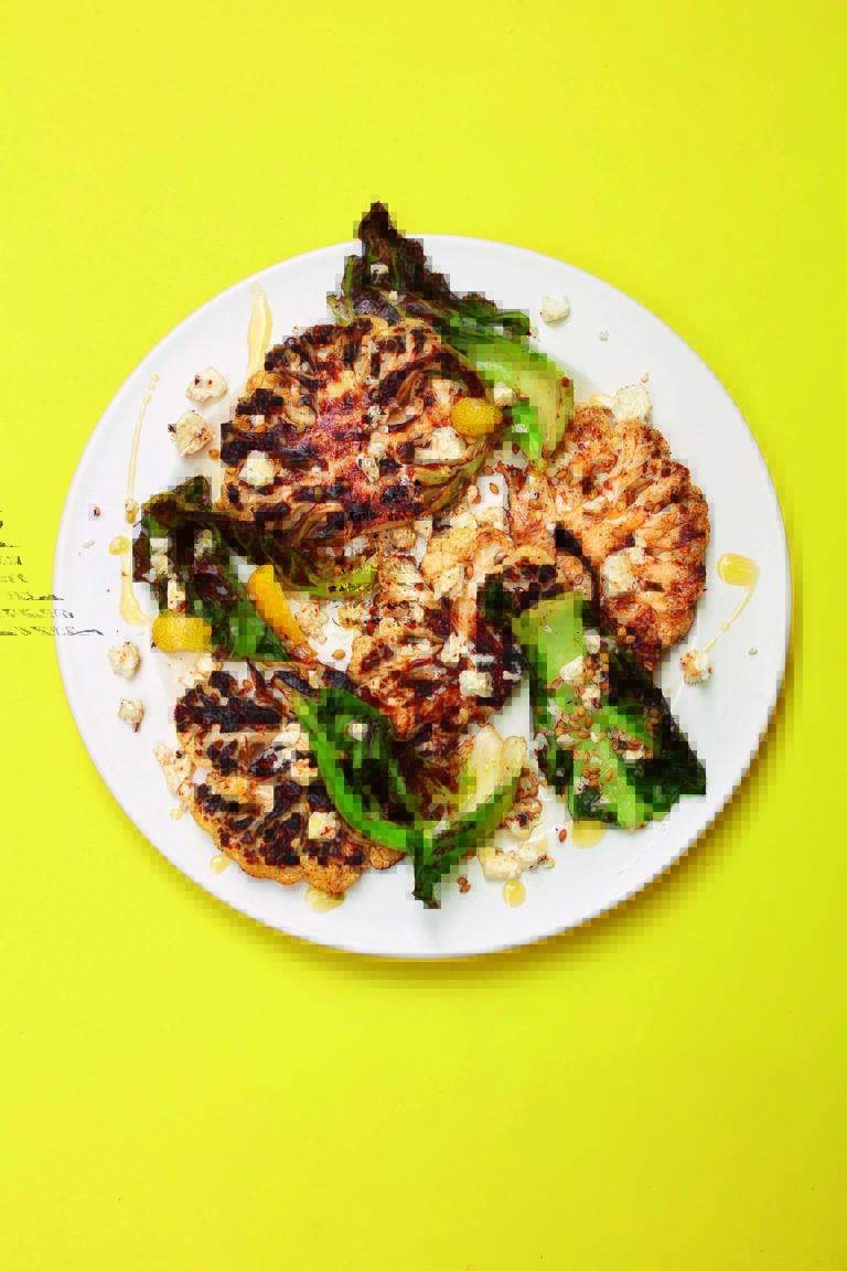 Rukmini Iyer’s Spiced Butter Cauliflower With Marinated Feta & Lemon