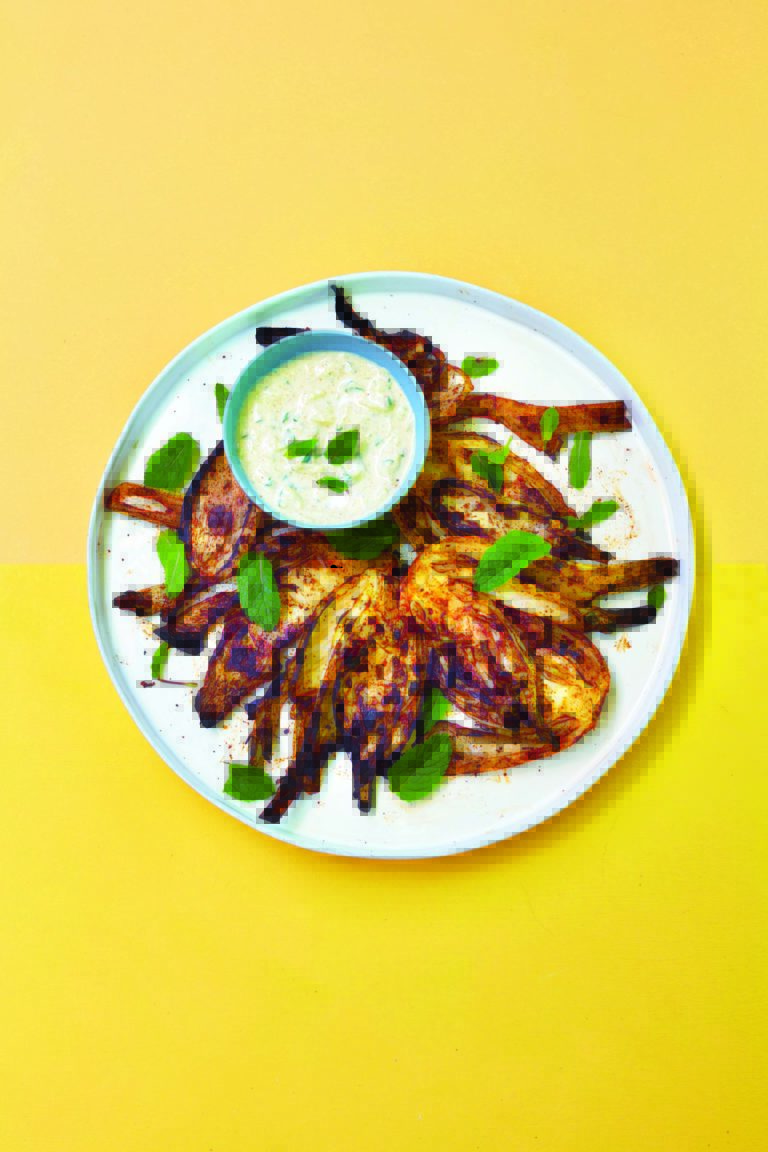 Tandoori Fennel Steaks With Mint Raita