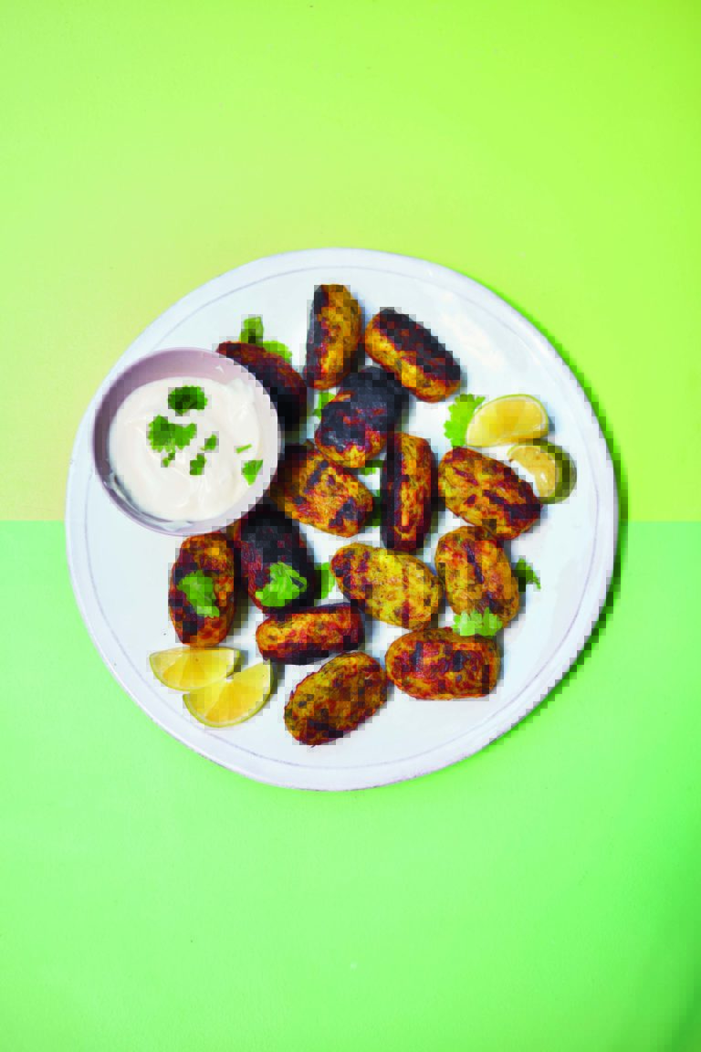 Spiced Paneer Kofte with Yoghurt and Coriander