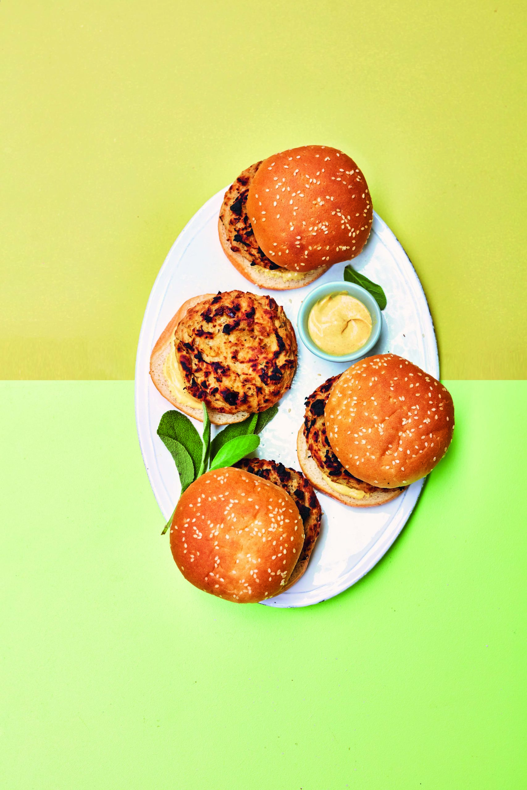 Simple Sage and Onion Cannellini Burgers